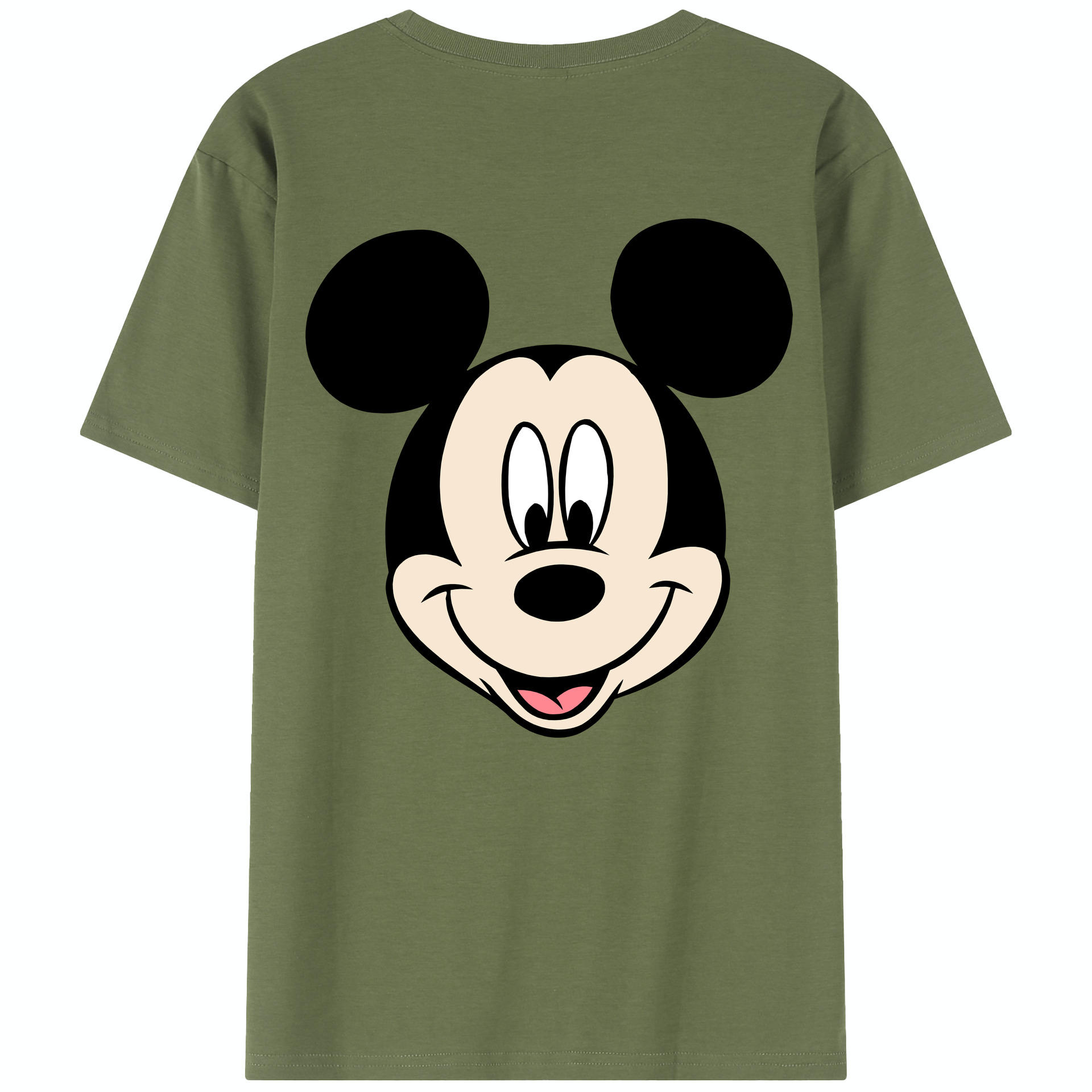 （画像用） ミッキーマウス Mickey Mouse 綿100％半袖Tシャツ（背面プリント）